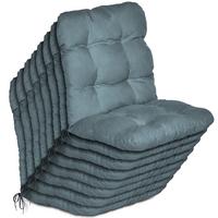 NIEDERLEHNER Flair NL 100x50x8cm Taubenblau (8tlg) - Blaugrau, Textil (50/100cm) - Beautissu 