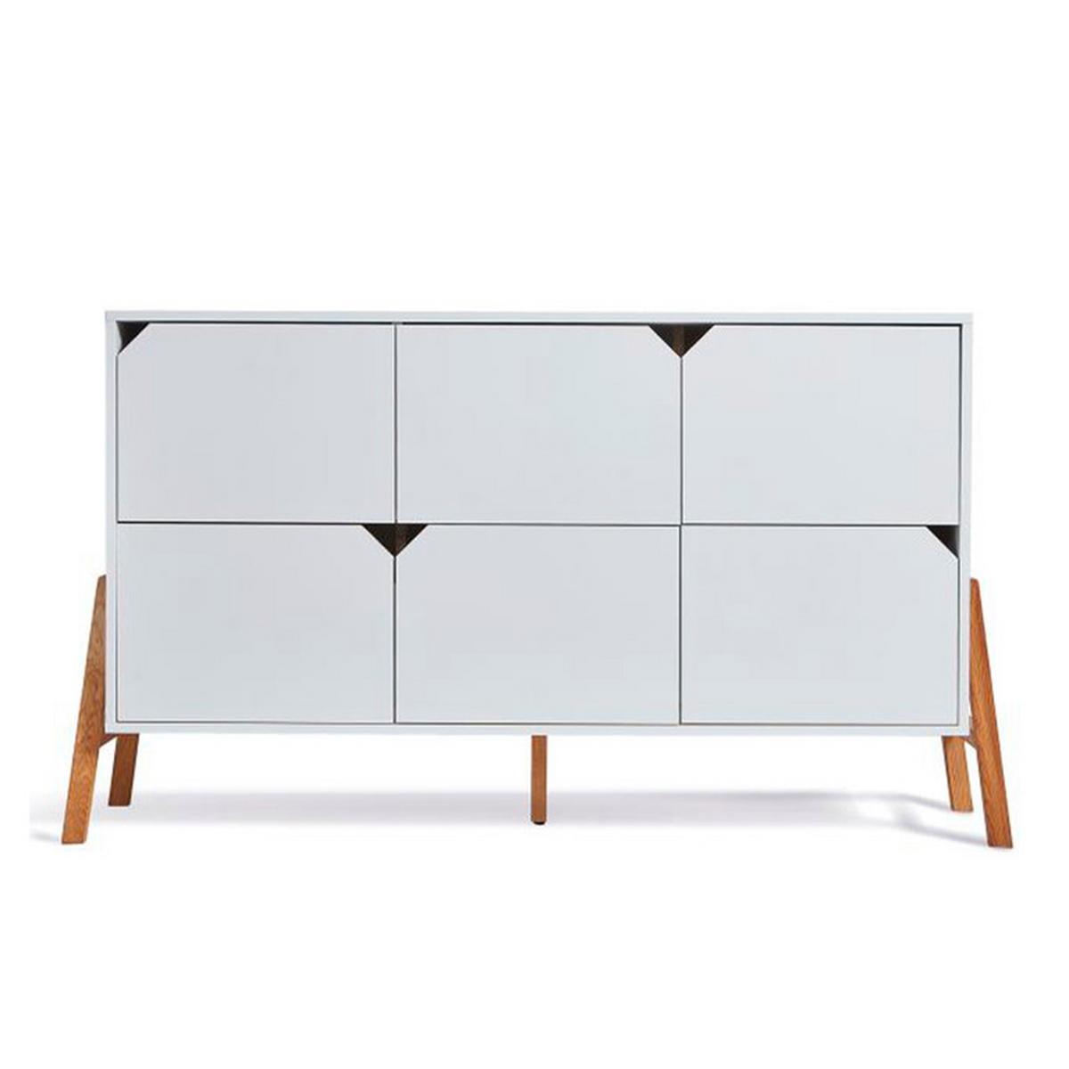 KOMMODE Weiß - Weiß, Holzwerkstoff (150/85/50cm) - Petits-meubles