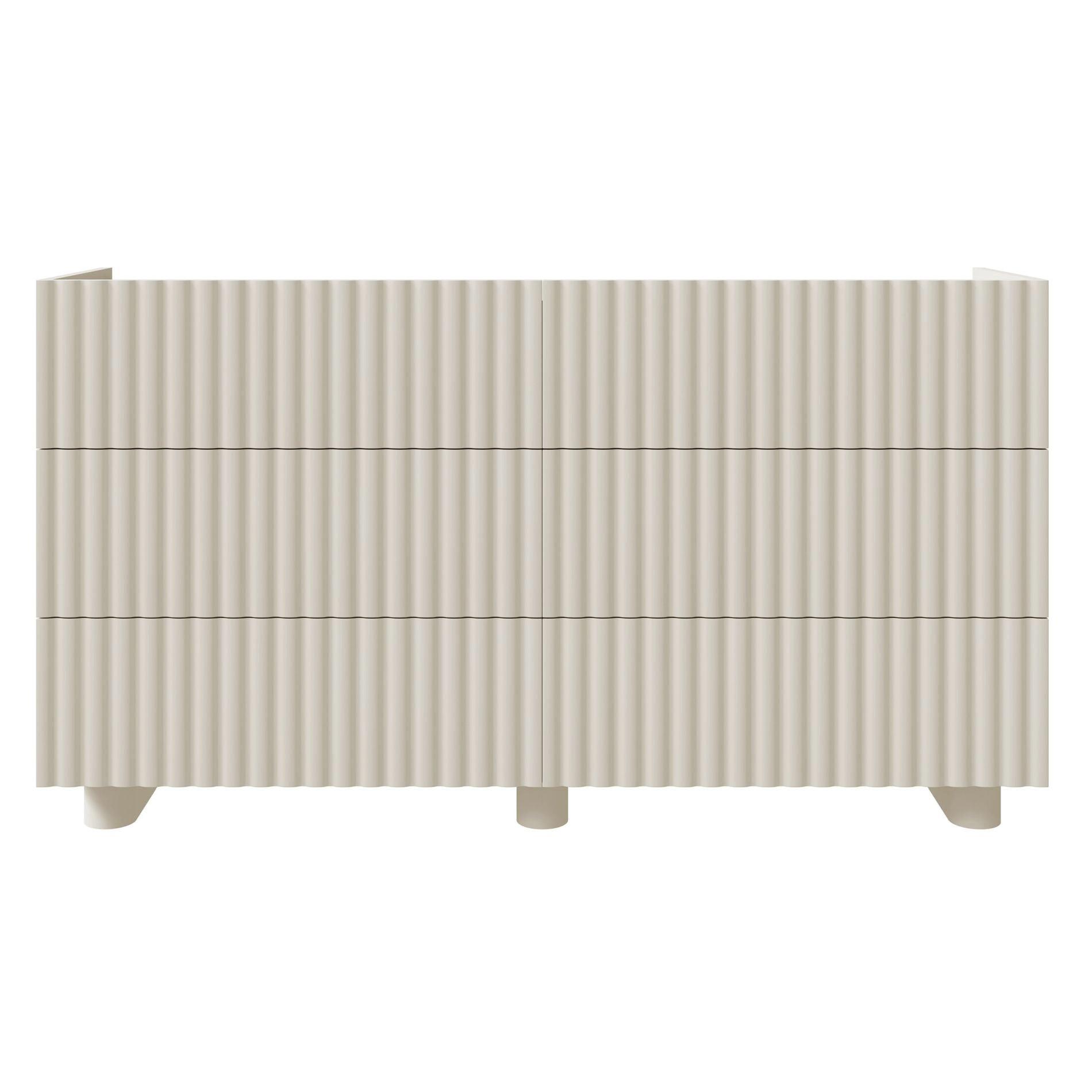 KOMMODE Fiorra Greige 147 cm - Kaschmir, Holzwerkstoff (147/84/38.8cm) - Selsey