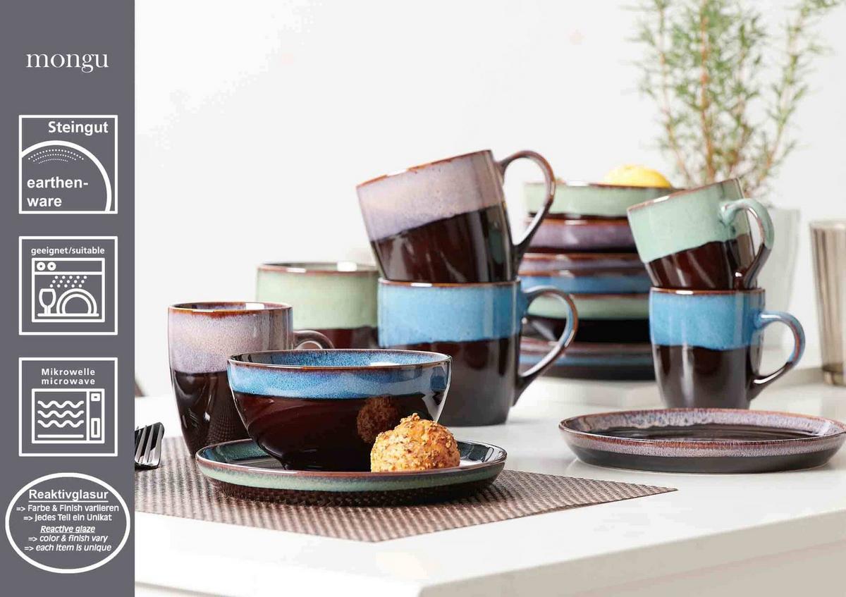 DESSERTTELLER Mongu bunt ø 20 cm 6er Set - Multicolor, Keramik (20cm) - Ritzenhoff Breker