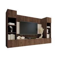 WOHNWAND Deromi I - Braun, Holzwerkstoff (260/150/38cm) - MIRJAN24