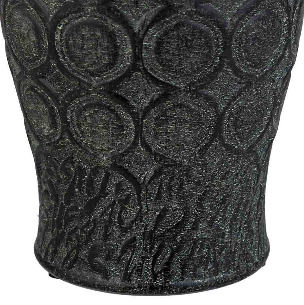 VASE aus Keramik, schwarz, 17x33cm - Schwarz, Keramik (33cm) - Wanderlust