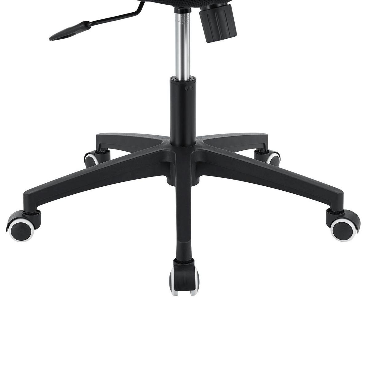 BÜROSTUHL Baltimore Schwarz - Schwarz, Kunststoff (59/123/60cm) - Juskys