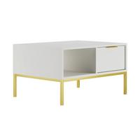 COUCHTISCH Seattle Weiß - Weiß, Holzwerkstoff (60/80/45.4cm) - Petits-meubles