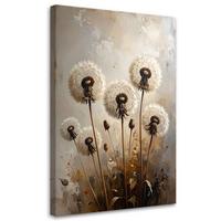 LEINWANDBILD Blumen 60x90cm - Beige, Textil (60/90cm) - Feeby