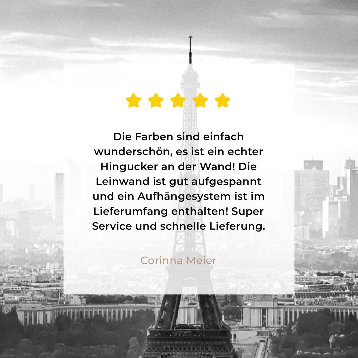 LEINWANDBILD Paris - Skyline - Eiffelturm - Stadt - Wolken Room Decor 30x40 cm - Dunkelgrau, Textil (30/40cm) - MuchoWow