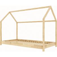 HAUSBETT Dala aus Holz, Kiefer 80x180 cm - Kieferfarben, Holz (180/80cm) - WFL GROUP