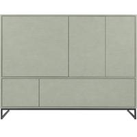 KOMMODE Giana mit 5 Türen, 160 cm, Eukalyptusfarbe - Eukalyptusholzfarben, Holzwerkstoff (160/120/45cm) - Beautysofa