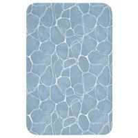 WC-VORLEGER Organisch - Muster - Blau WC Teppich 40x60 cm - Hellblau, Textil (40/1cm) - OnlyWow