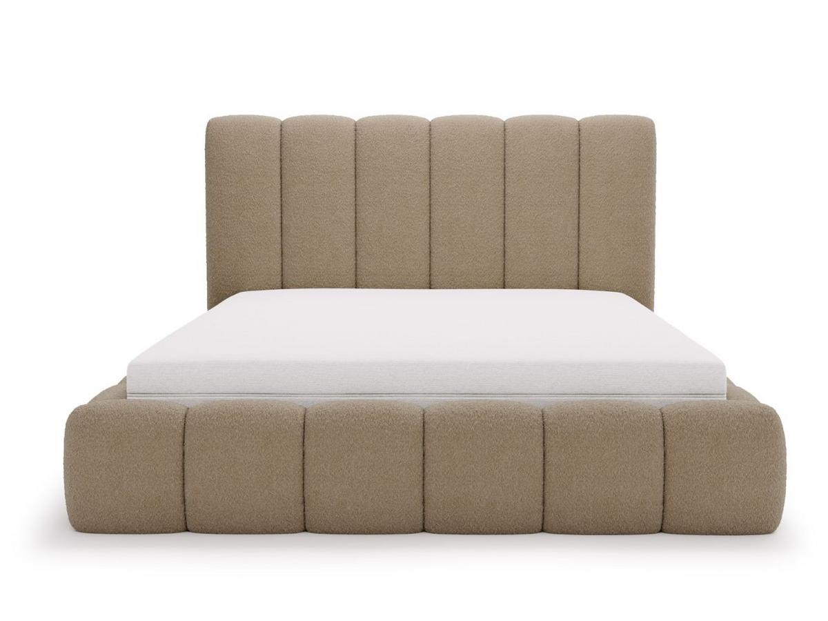 POLSTERBETT Imperial 180x200 Bouclé-Stoff Braun - Braun, Textil (180/200cm) - Graingold