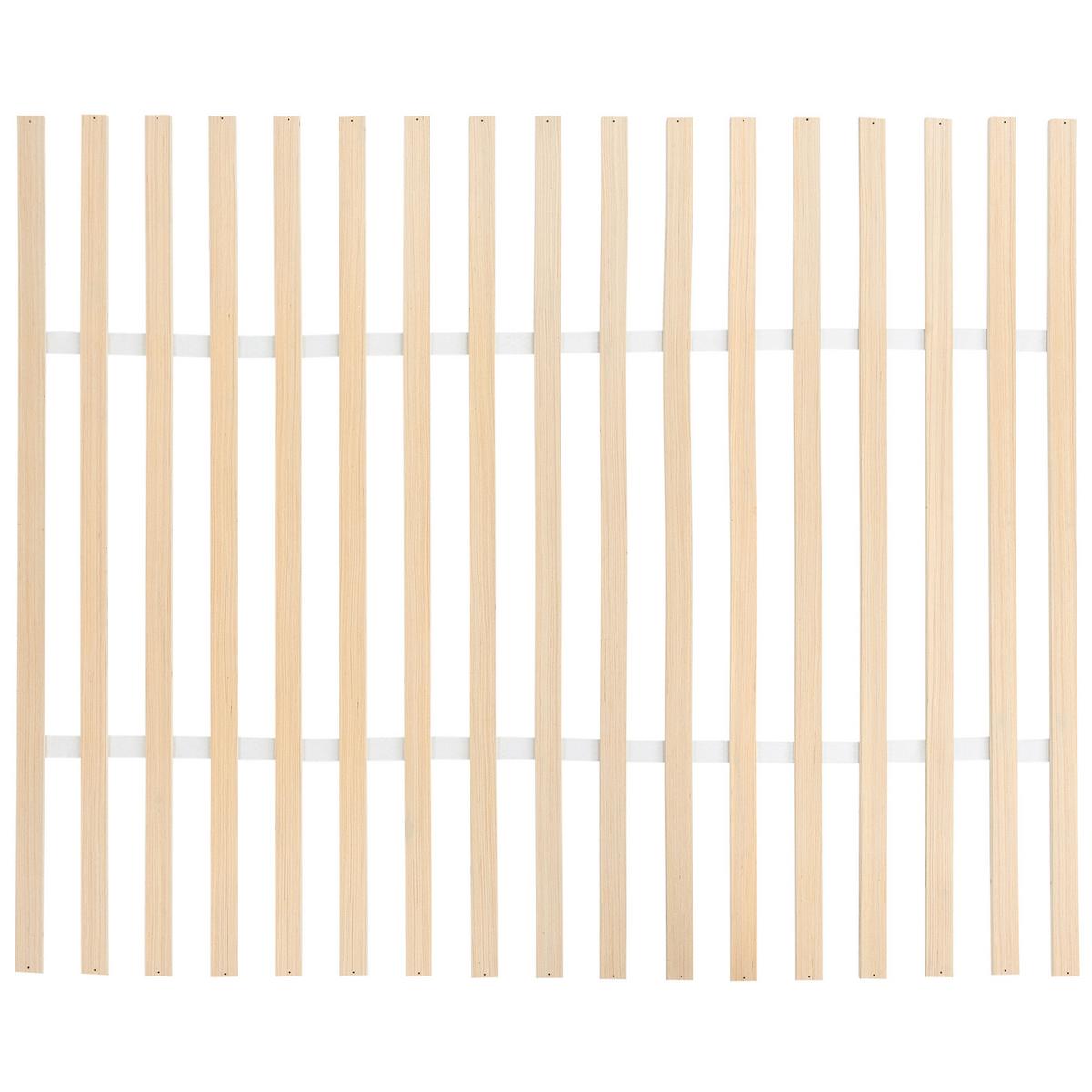 BETT mit Lattenrost 160/200 cm Hellbraun Wizernes - Hellbraun, Holzwerkstoff (160/200cm) - Beliani