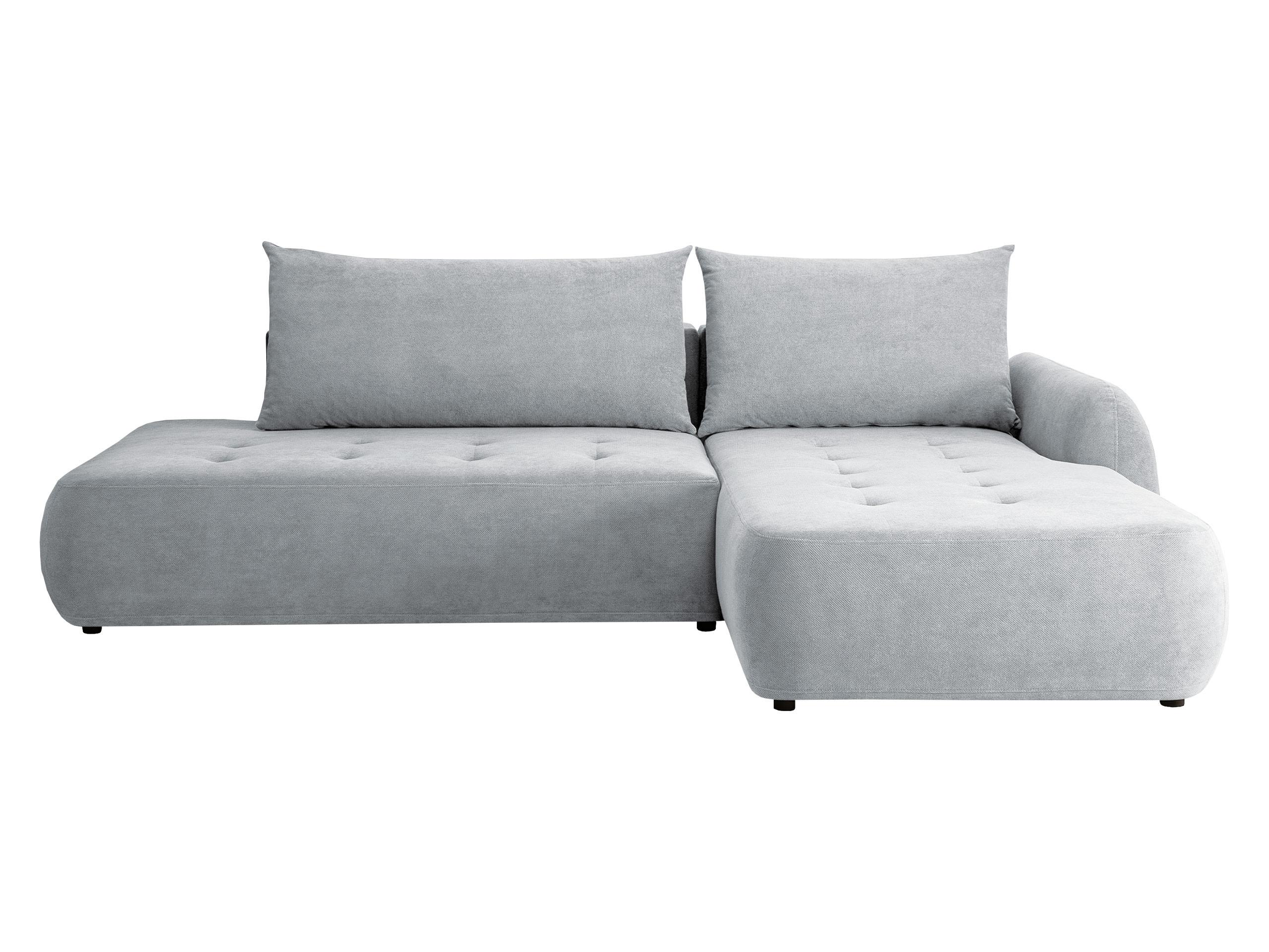 ECKSCHLAFSOFA Bueno I, Seite: Rechts - Hellgrau/Schwarz, Holz/Textil (300/185cm) - MIRJAN24