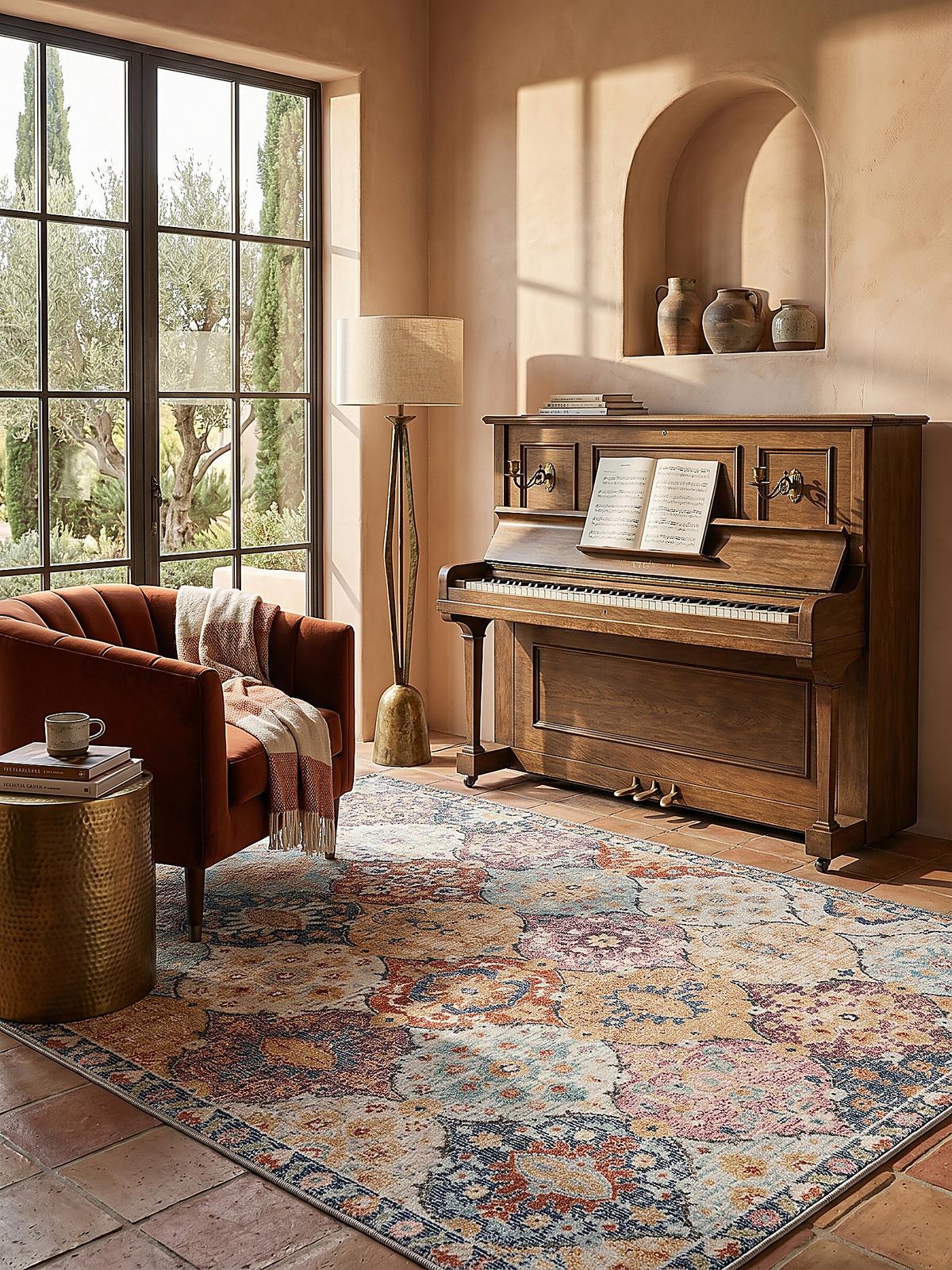 TEPPICH Outdoor Orientalisch LIMMAT Polypropylen Mehrfarbig 140 x 200 cm - Multicolor, Textil (140/200cm) - KADIMA DESIGN
