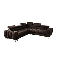 ECKSOFA Bastien Mit Schlaffunktion - Braun, Holzwerkstoff/Textil (260/260cm) - Fun Möbel