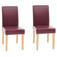 ESSZIMMERSTUHL Rot 2er-Set - Rot, Textil (43/90/56cm) - MCW