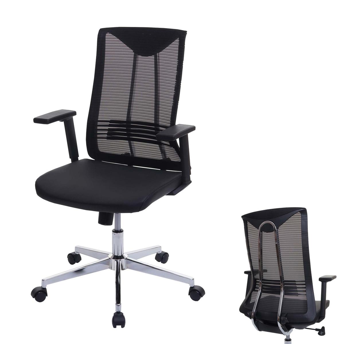 BÜROSTUHL Schwarz - Schwarz, Textil (65/110/66cm) - MCW