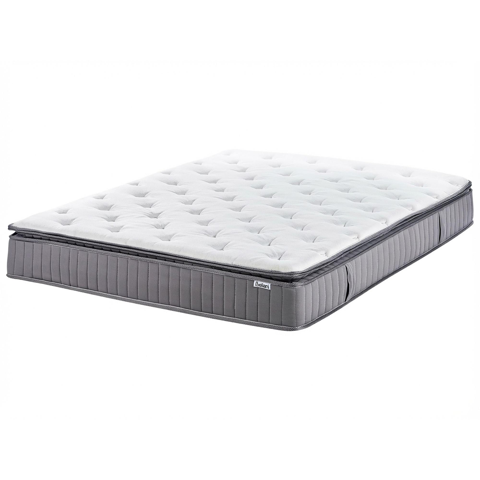 GEL-MEMORYSCHAUM-TASCHENFEDERKERNMATRATZE H2/3 Mittel 180/200 cm Pleasant - Weiß, Textil (180/200cm) - Beliani