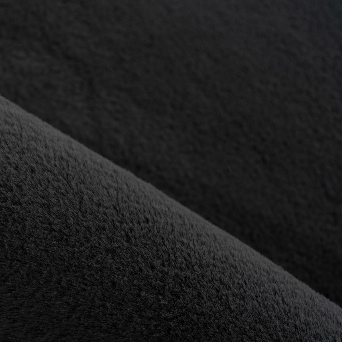 TEPPICH Kurzflor Waschbar NECKAR in Schwarz, einfarbig, 200 x 290 cm - Schwarz, Textil (290/200cm) - KADIMA DESIGN