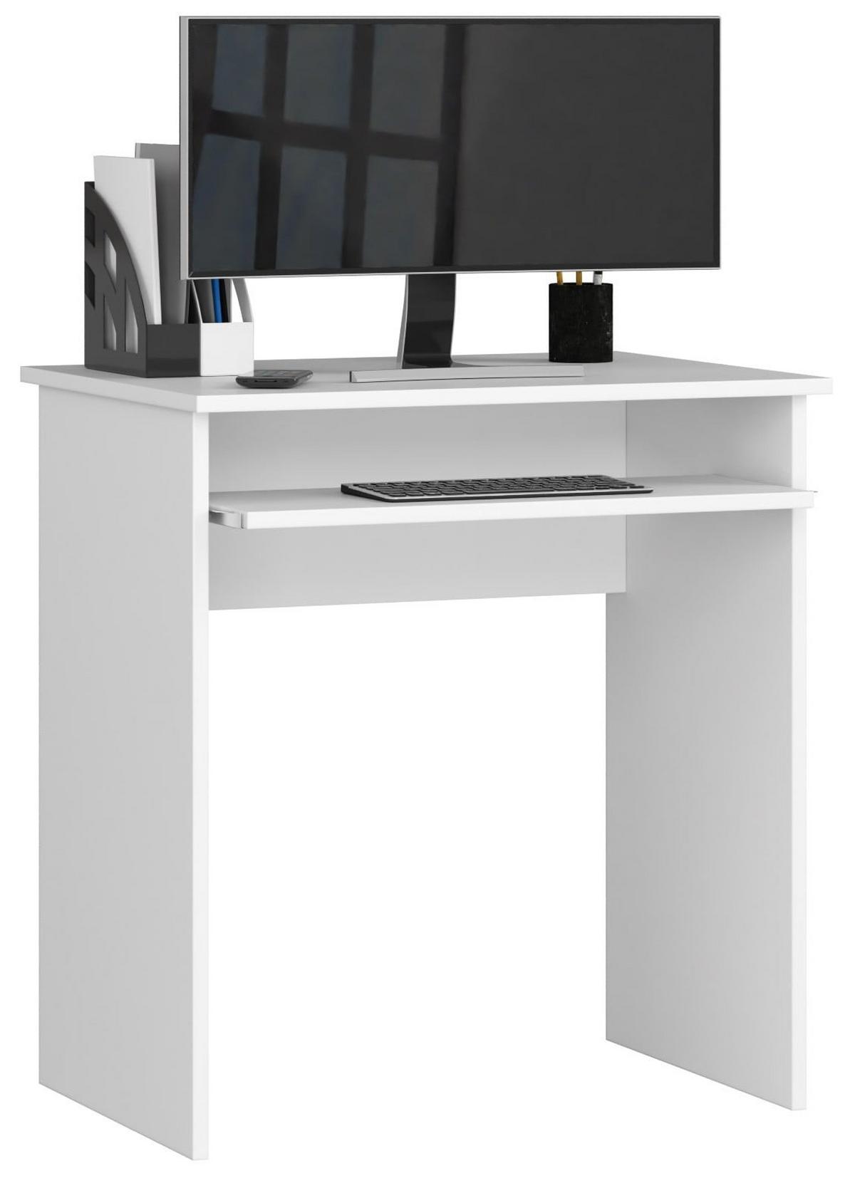 SCHREIBTISCH Weiß 74/68/51 - Weiß, Holzwerkstoff (50/125/74cm) - RAUMHIRSCH FURNITURE