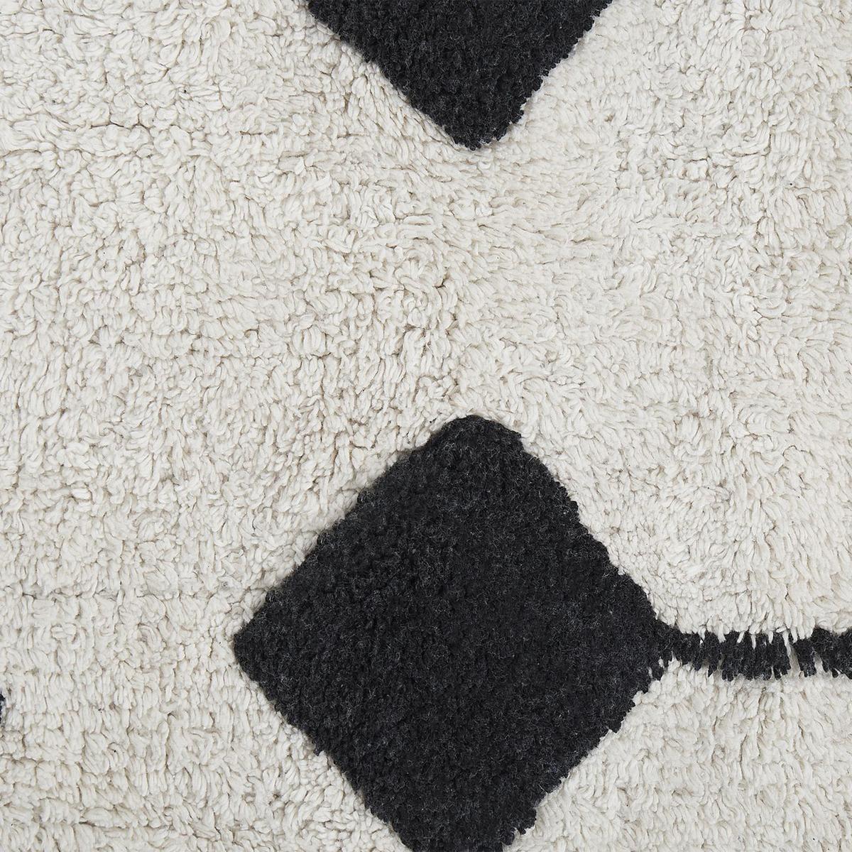 KURZFLOR-TEPPICH Khemisset 200/140 cm - Weiß, Textil (140/200cm) - Beliani