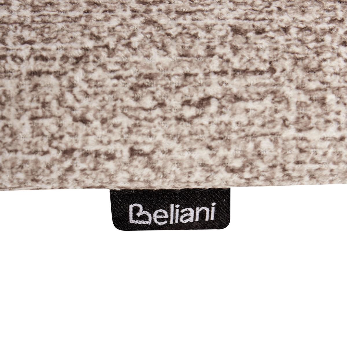 ESSZIMMERSTUHL 2er-Set Bouclé Hellbraun/Taupe Blane - Taupe, Holz (48/79/52cm) - Beliani