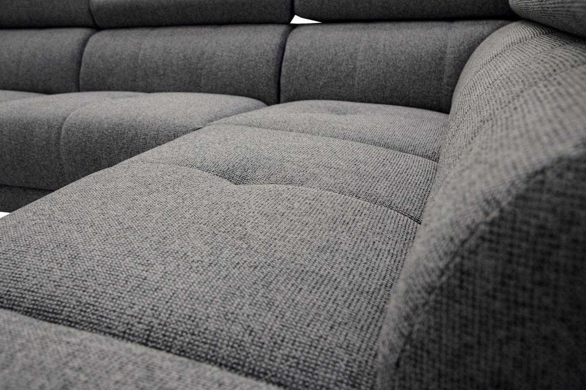 ECKSOFA FIERO 5-Sitzer mit 1 Relaxfunktion, dunkelgrau - Dunkelgrau, Holzwerkstoff/Textil (290/228cm) - Wozimo