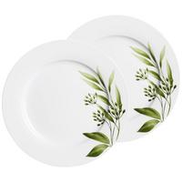 SPEISETELLER Evora weiß-grün ø 27 cm 2er Set - Weiß/Grün, Keramik (27cm) - Ritzenhoff Breker