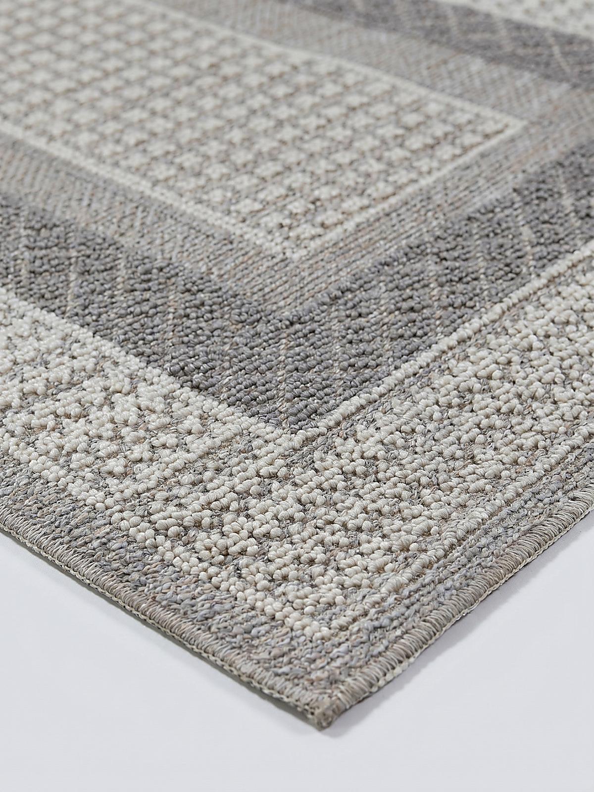 KURZFLORTEPPICH Waschbar NORA, mit Bordüre, Grau, 78 x 300 cm - Grau, Textil (300/78cm) - KADIMA DESIGN