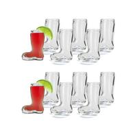 SCHNAPSGLÄSER Stiefel transparent 40 ml 12er Set - Transparent, Glas (0.04L) - Stölzle Lausitz