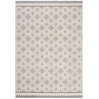 TEPPICH Waschbar RIDGE, geometrisch, aus Mischfasern, Grau-Beige, 155 x 230 cm - Grau, Textil (230/155cm) - KADIMA DESIGN