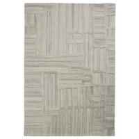 TEPPICH aus Wolle EDALE in Natur, abstrakt, Florhöhe 6 mm, 160 x 230 cm - Beige, Textil (160/230cm) - KADIMA DESIGN