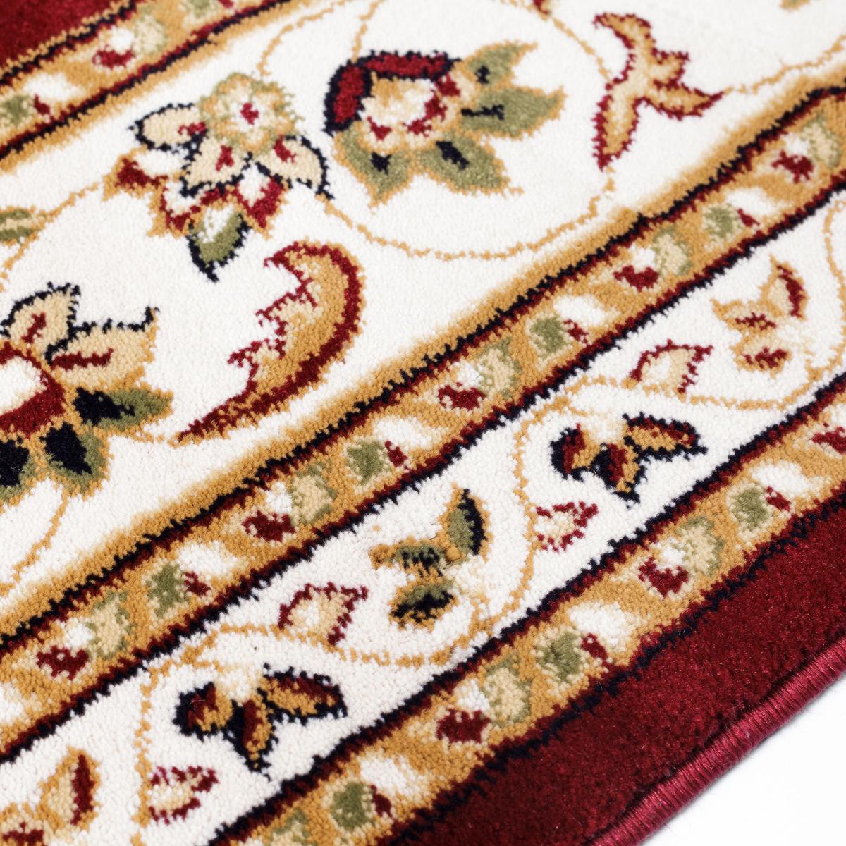 TEPPICH GLAZERT, klassisch-floral, Rot, 120 x 170 cm - Rot, Textil (170/120cm) - KADIMA DESIGN