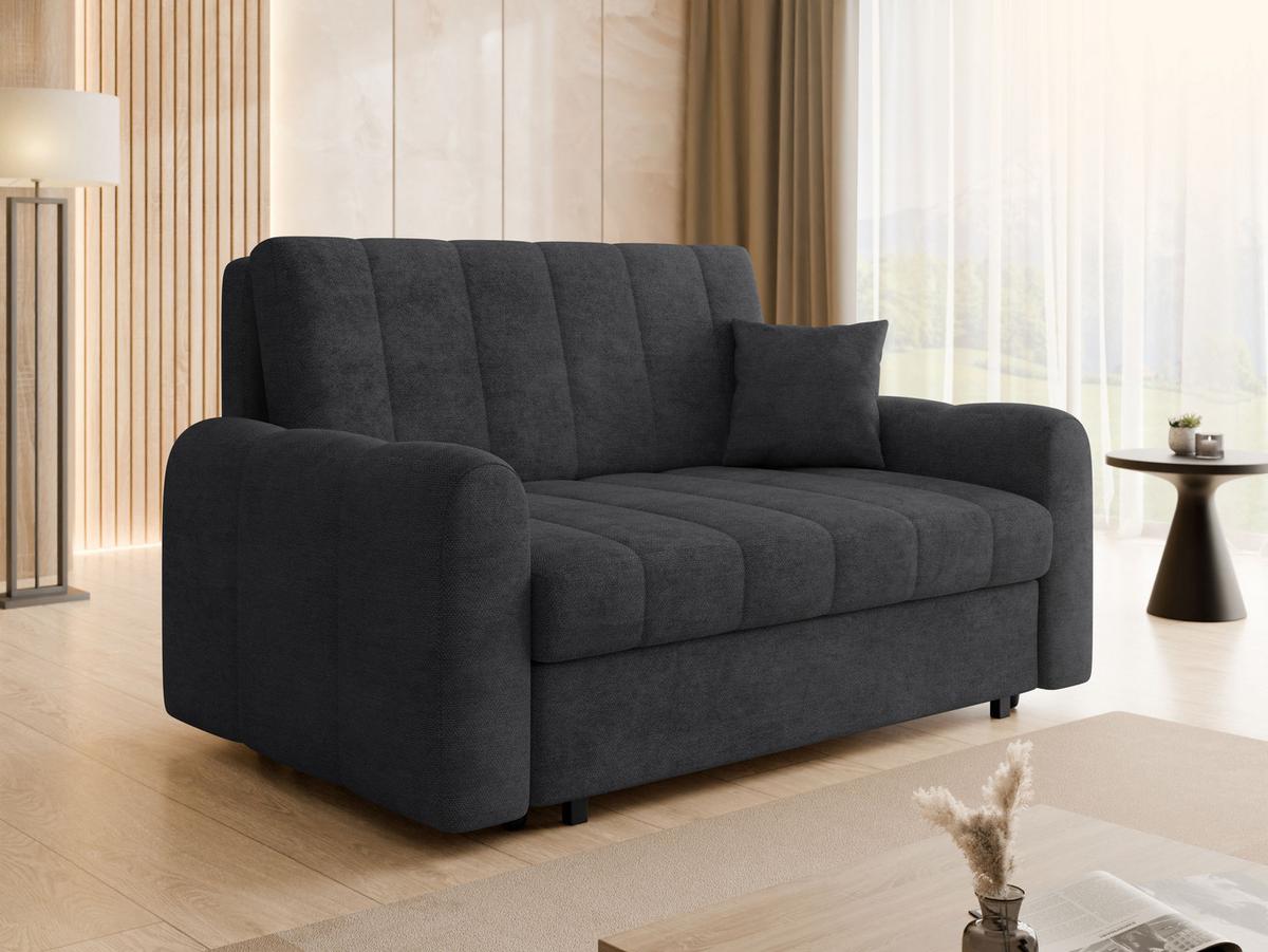 SCHLAFSOFA Viva Moon III - Anthrazit/Schwarz, Holz/Metall (168/85/98cm) - MIRJAN24
