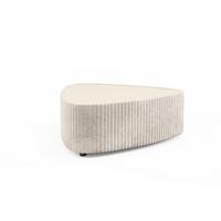 COUCHTISCH LINEO 89 cm Wohnzimmertisch gepolstert Ecru - Ecru, Holzwerkstoff/Textil (96/89/42cm) - MASSENO