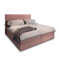 BOXBETT PISA 140x200 cm mit Matratze und Topper - Rosa - Rosa, Holz (140/200cm) - MASSENO