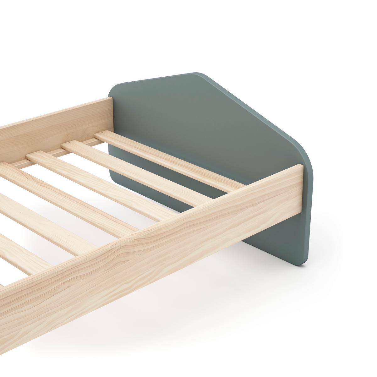 BETT Estefania Grün 195/100/90 cm - Grün, Holz (190/90cm) - Calicosy