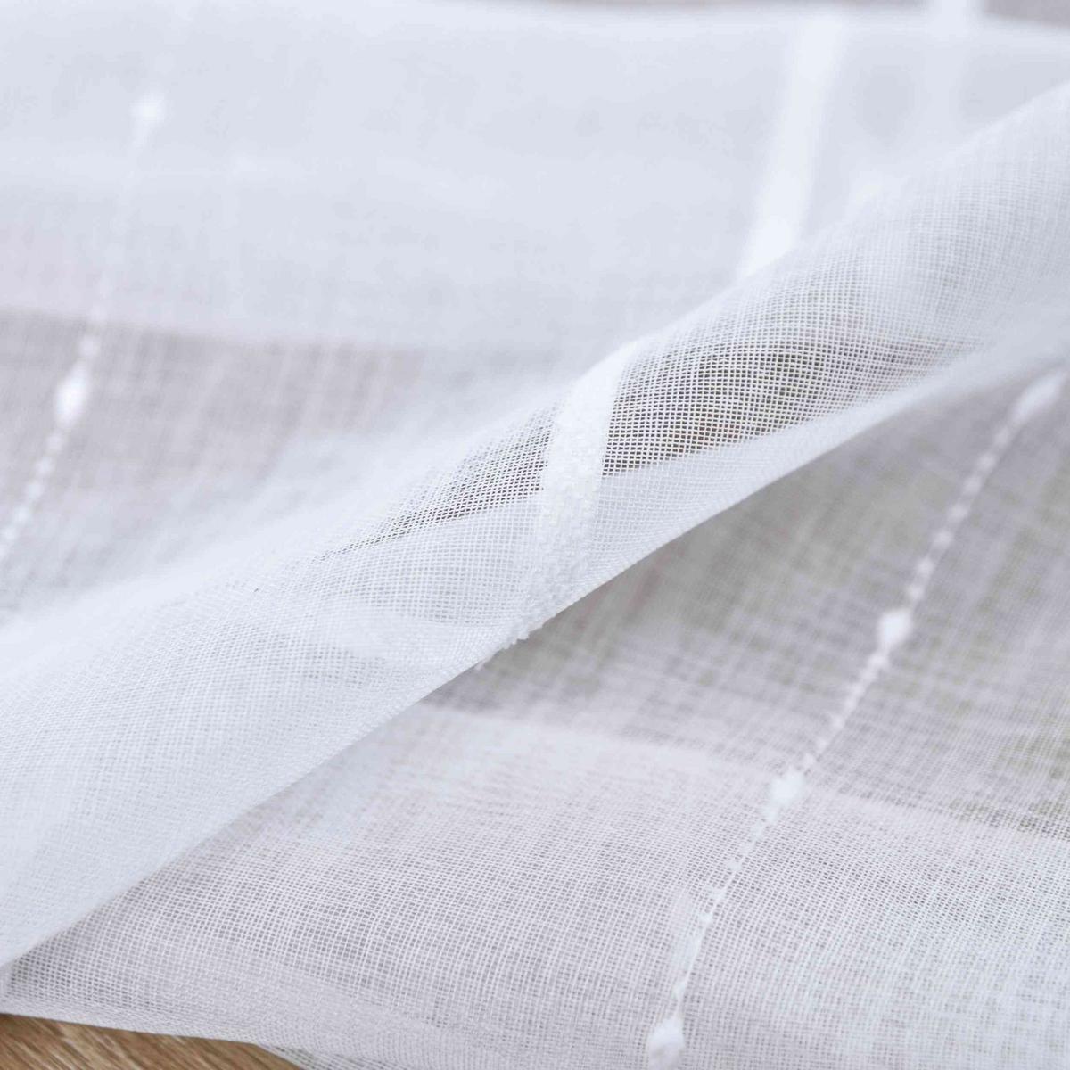 GARDINE LEINEN HxB 245x145 cm Natur Classic - Weiß, Textil (145/245cm) - Gardinenbox