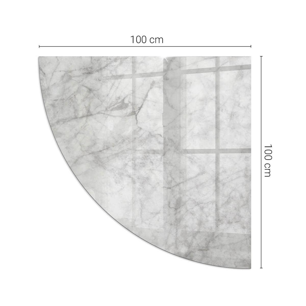GLASPLATTE für Kamin 100x100 cm - Grau, Glas (100/100/0.4cm) - TULUP