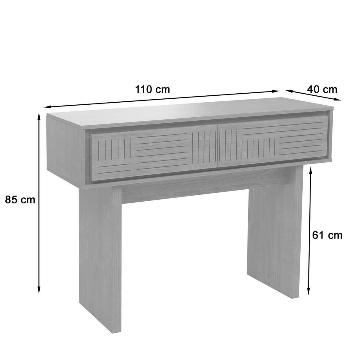 KONSOLENTISCH eckig Beige - Beige, Holz (41/110/86cm) - MCW