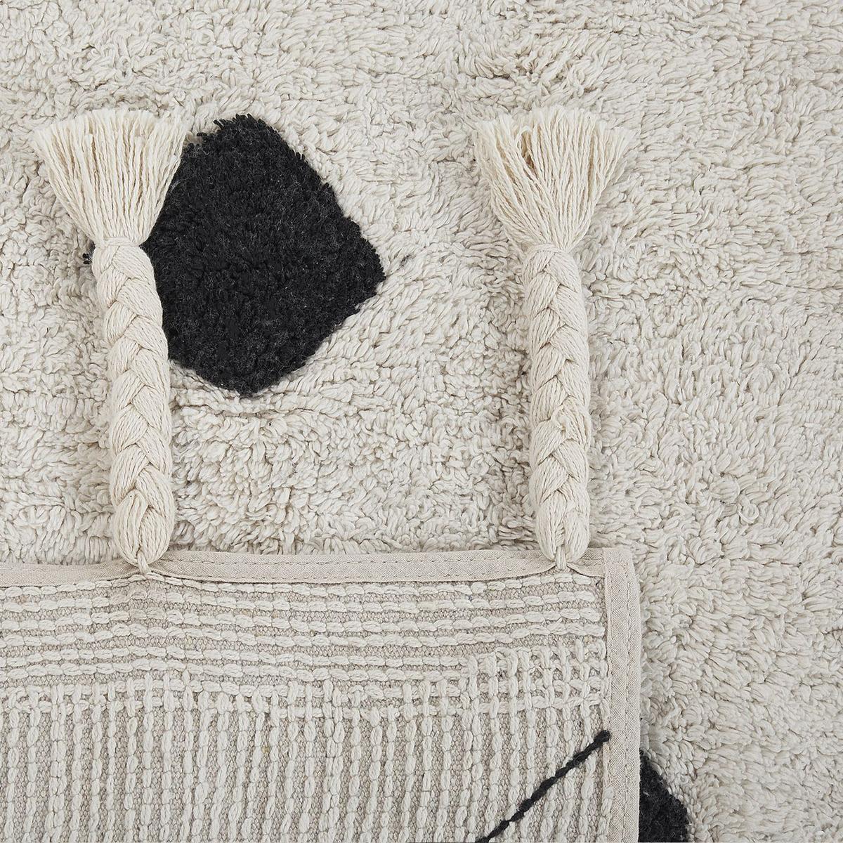 KURZFLOR-TEPPICH Khemisset 150/80 cm - Weiß, Textil (80/150cm) - Beliani