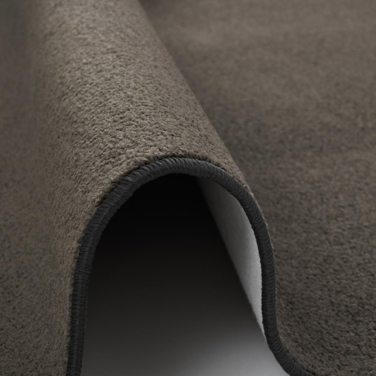 TREND VELOURS LÄUFER TEPPICH JOY - Dunkelbraun, Textil (100/200cm) - Snapstyle