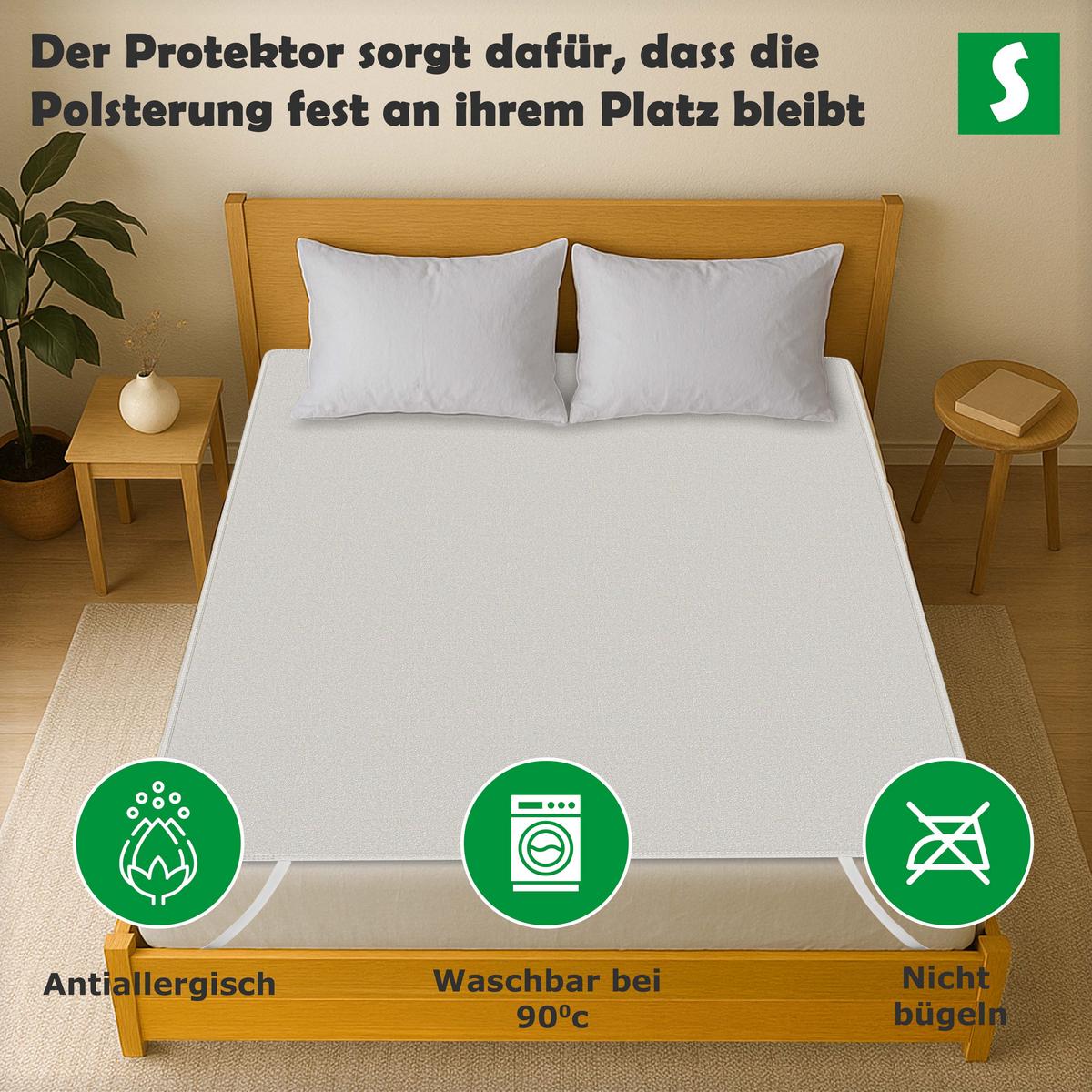 MATRATZENSCHONER 180x200 cm – Wasserdicht, Weich und Komfortabel - Weiß, Textil (180/200cm) - Schlaftroll
