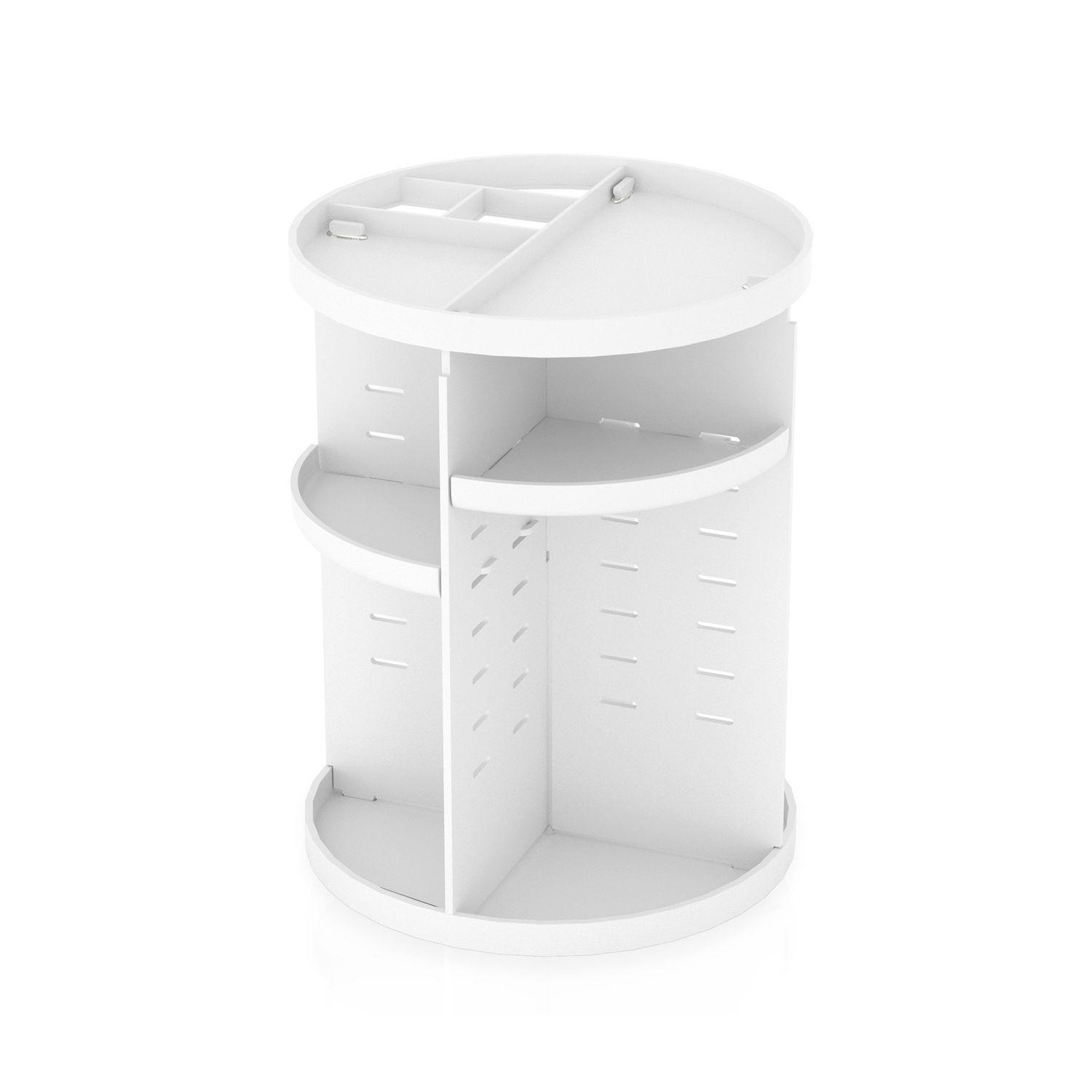 MAKE UP ORGANIZER 30/23 cm (Weiß) - Weiß, Kunststoff (23/30/23cm) - Intirilife