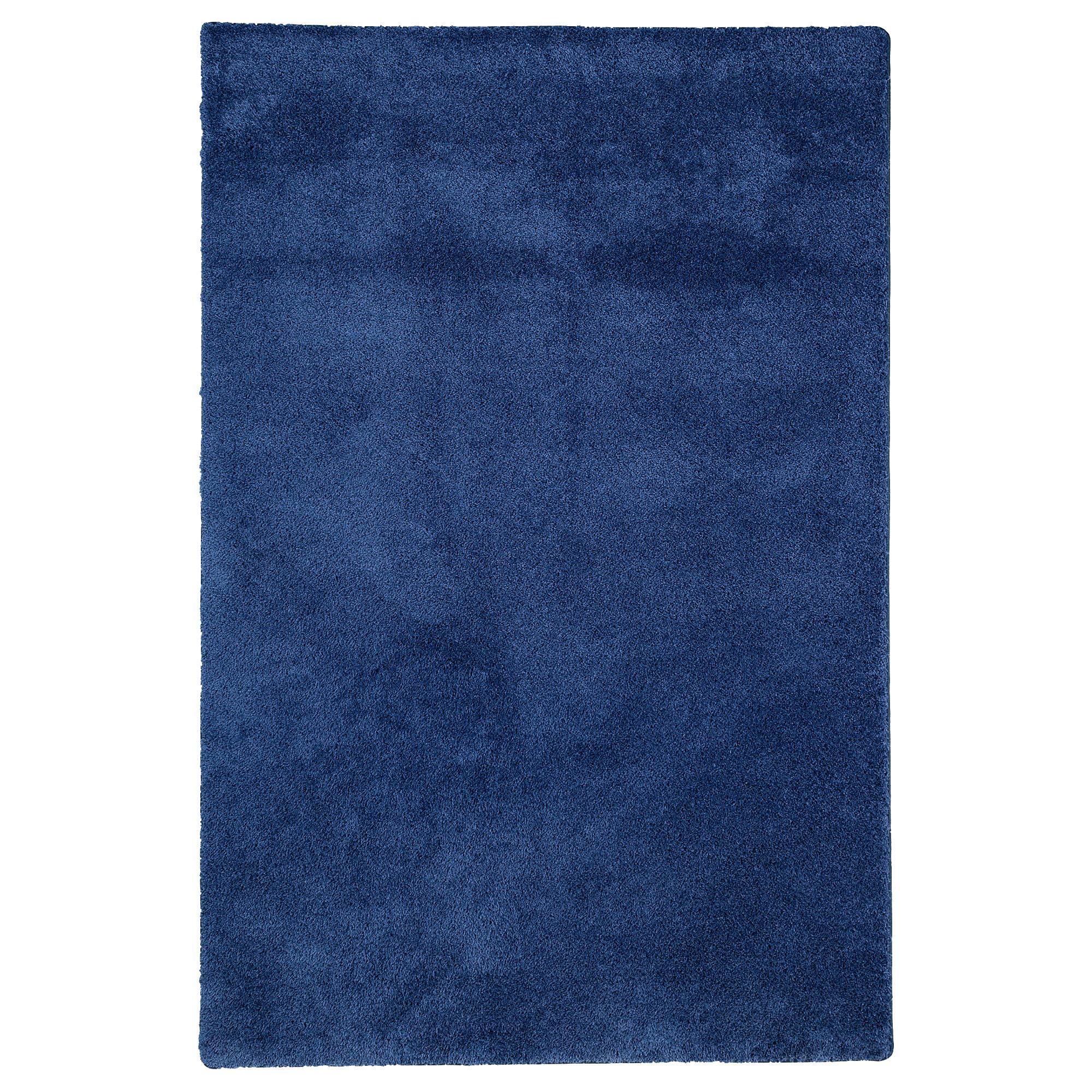 HOCHFLOR SHAGGY TEPPICH PALACE - Dunkelblau, Textil (100/100cm) - Snapstyle