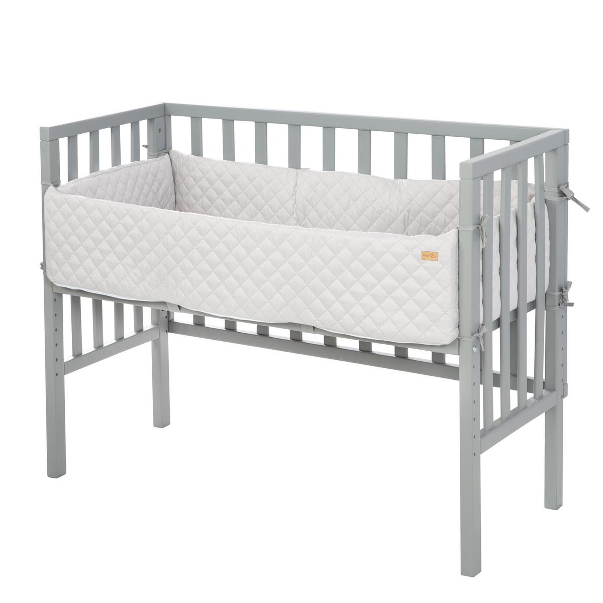 BEISTELLBETT roba Style grau 2in1 Set 90 x 45 cm - Taupe/Grau, Holzwerkstoff (45/90cm) - Roba