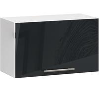 HÄNGESCHRANK Weiß, Graphit Glanz 29/60/30 - Schwarz Hochglanz/Weiß, Holzwerkstoff (60/29/30cm) - RAUMHIRSCH FURNITURE
