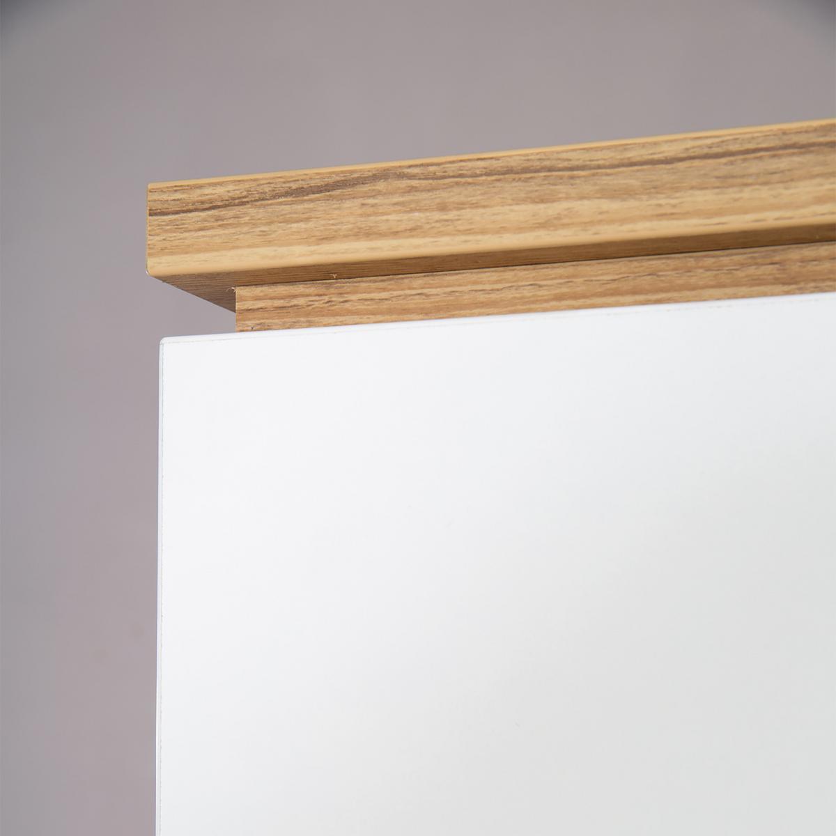 KLEIDERSCHRANK Finn - Weiß, Holz/Holzwerkstoff (134.5/200/55cm) - Roba