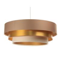 HÄNGELEUCHTE Beige 60/20 cm - Beige, Kunststoff (60/1/20cm) - ONZENO