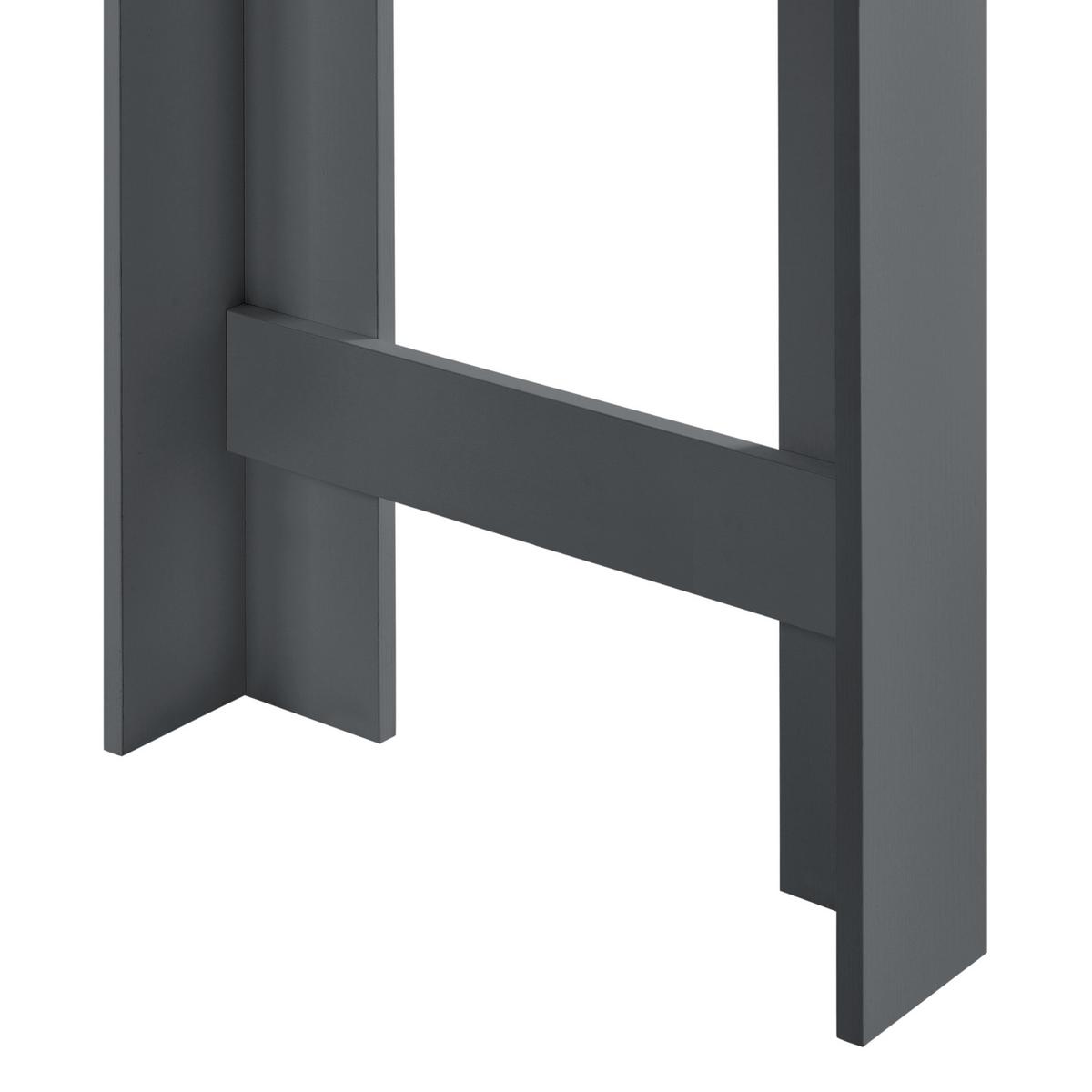BARTISCH Kouvala - Dunkelgrau, Holzwerkstoff (50/110/103cm) - [en.casa]
