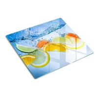 GLASPLATTE 60x52 cm Zitruswasser - Gelb, Glas (60/0.4/52cm) - TULUP